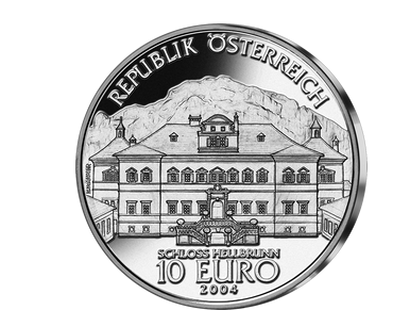 10-Euro-Silbermünze 2004 ''Schloss Hellbrunn''