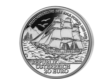 20-Euro-Silbermünze 2004 ''SMS Novara''