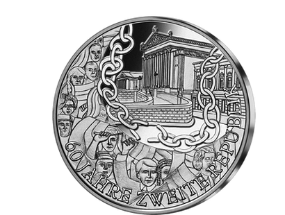 10-Euro-Silbermünze 2005 ''60 Jahre Zweite Republik''