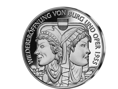 10-Euro-Silbermünze 2005 ''Wiedereröffnung Burg und Oper''