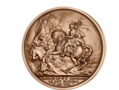 Médaille Napoléon Bonaparte, grand diamètre: 81 mm !