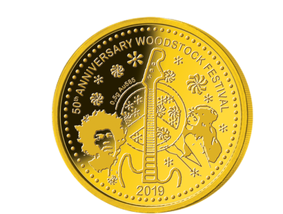 Monnaie «50 ans du Festival de Woodstock» 2019