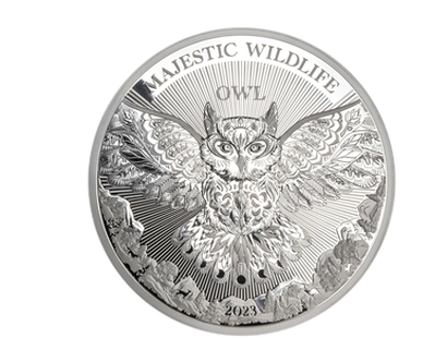Monnaie de 1 kilo en argent pur « Le hibou » 2023