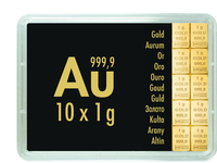 Tafelbarren 10 x 1 g Gold (999,9/1000) 