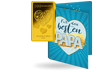 Gold-Geschenkbarren "Herz" mit Karte "Bester Papa"
