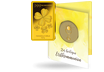 Gold-Geschenkbarren "Kleeblatt" mit Karte zur Erstkommunion