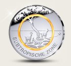 Deutschlands offizielle 5-Euro-Münze "Subtropische Zone" 2018!
