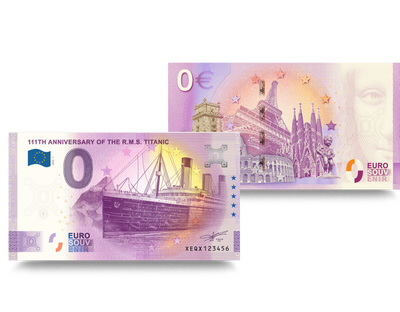 Billet Souvenir 0 Euros « 111ème anniversaire du R.M.S. Titanic »
