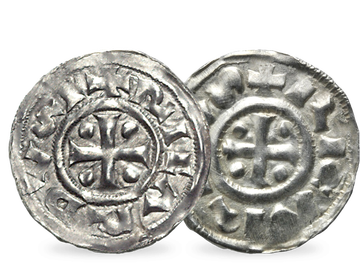 Zwei echte Silbermünzen des ersten Herzogs der Normandie!