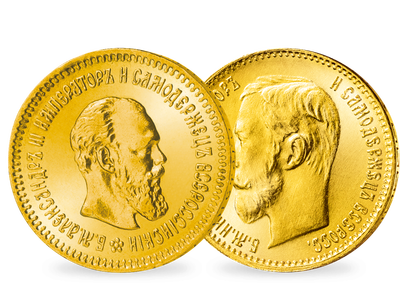 Das Gold der letzten Zaren<br>Alexander III. & Nikolaus II. 5 Rubel