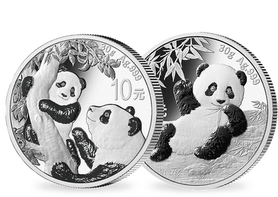 De sublimes monnaies de 10 Yuan en argent pur « Panda » pour vous ! 