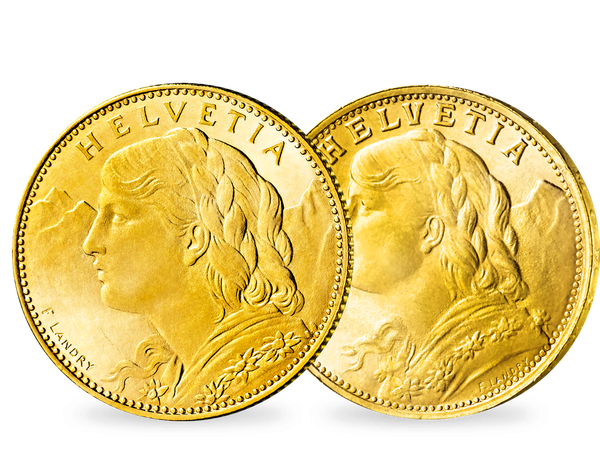 Die letzten 10- und 20-Franken-Goldmünzen der Schweiz – „Vreneli“