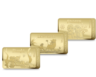 Disney 100: Set de 3 monnaies en or 