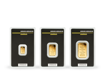 3er-Set Goldbarren 1g, 5g, 10g der Heraeus-Gruppe - Jetzt als Wertanlage bestellen!