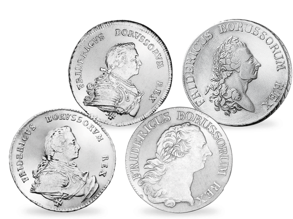 Das Set der größten Silbermünzen von Friedrich dem Großen