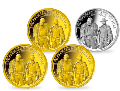  Exklusive Gedenkmünzen „170 Jahre Bud Spencer & Terence Hill“					

