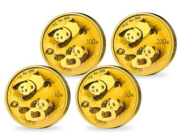 China Gold-Panda Jahressatz - Premium-Set 2022 