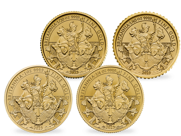 Weltpremiere! Gold-Britannia Fractional Set 2023 mit König Charles III.