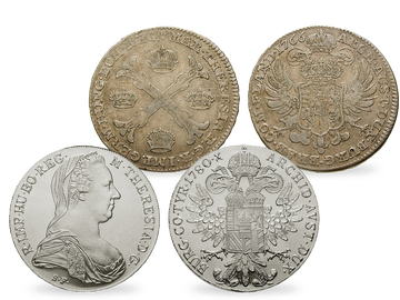 Exklusives Silbermünzen-Set von Maria Theresia