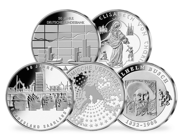 Die offiziellen 10 Euro Münzen im Jahressatz 2007!