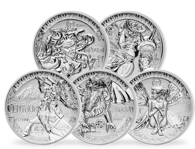 Silber-Gedenkmünzen Set ''Legenden und Mythen''