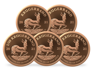 Südafrika 2021: Krügerrand-Goldmünzen