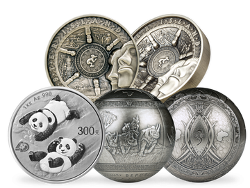 Riesen-Silbermünzen - internationale Neuerscheinungen 2022