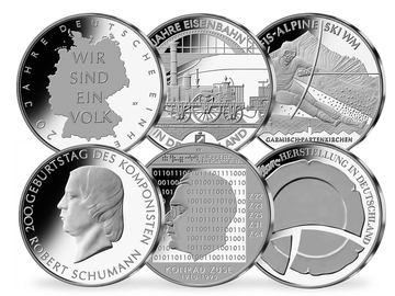 Die offiziellen 10 Euro Münzen im Jahressatz 2010!