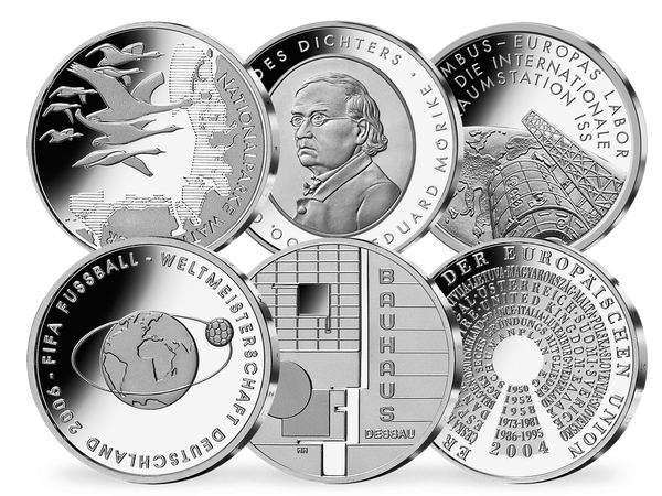 Die offiziellen 10 Euro Münzen im Jahressatz 2004!