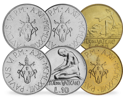 Set de 7 monnaies du Vatican «Jésus» 