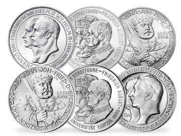 Silber-Gedenkmünzen der Kaiserzeit zu Ehren deutscher Universitäten