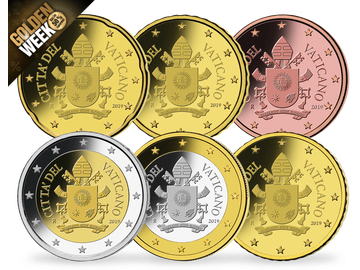 Vatikan Kursmünzensatz 2020 ST inkl. 5-Euro-Münze