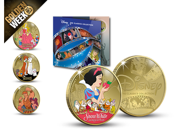 „Disney Classics“ – die neue offizielle Kollektion mit 24-Karat-Vergoldung – Ihr Start: „Schneewittchen“!