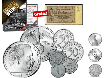 Die Original-Münzen des Deutschen Reiches 1933-1945 – Ihre Startlieferung: „Paul von Hindenburg“ + Kursmünzen