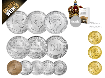 Des Kaisers erste Münzen – Ihr Start: 11 Erstausgaben des Kaiserreichs