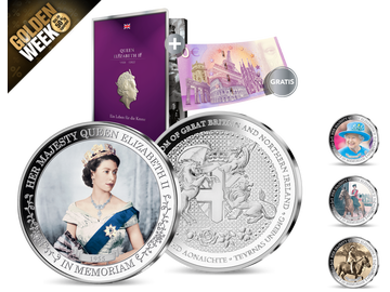 Die Silber-Gedenkprägungen zu Ehren von Königin Elizabeth II.!