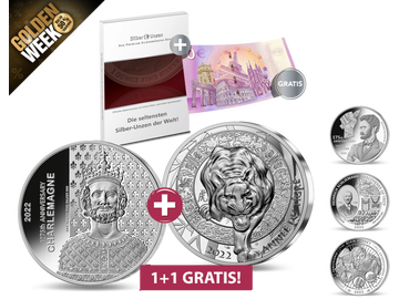 „Karl der Große“ – Ihr Start in das Premium Silbermünzen-Depot 2022!