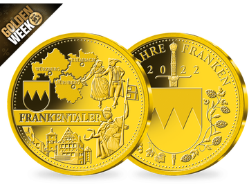 Goldprägung 500 Jahre Franken - Frankentaler