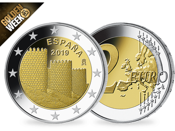 Spanien 2019 2-Euro-Gedenkmünze 'Altstadt von Ávila'