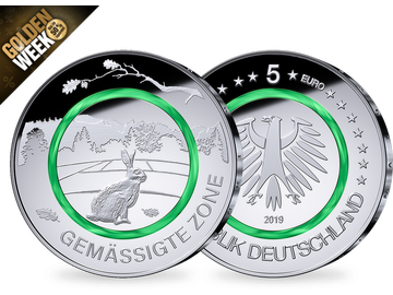 5-Euro-Münze 2019, Prz. D – Polierte Platte