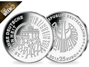 Deutschlands erste 25-Euro-Silber-Gedenkmünze in Stempelglanz (st)