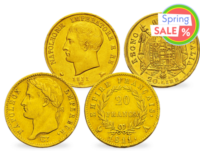 Zwei Original-Goldmünzen von Napoleon!