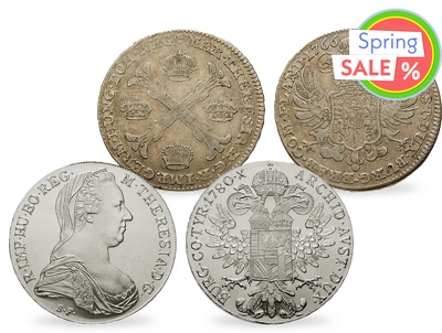 Exklusives Silbermünzen-Set von Maria Theresia