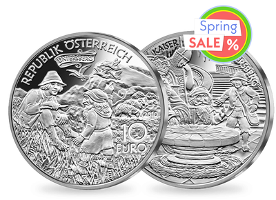10-Euro-Silbermünze 2010 ''Karl der Große im Untersberg''