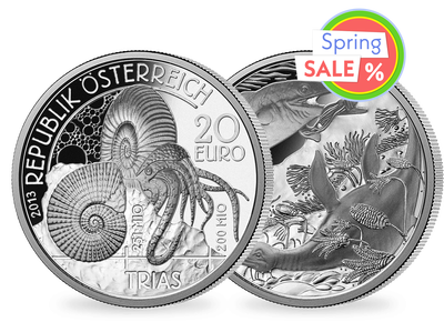 20-Euro-Silbermünze 2013 ''Trias - Leben im Wasser''