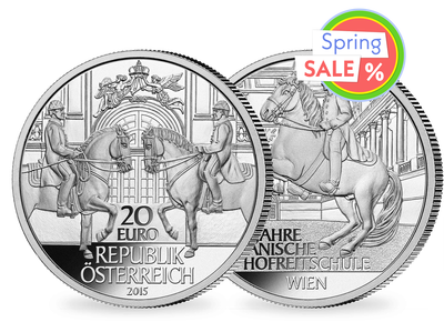 20-Euro-Silbermünze 2015 ''Spanische Hofreitschule''