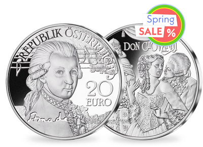 20-Euro-Silbermünze 2016  ''Mozart - Das Genie''