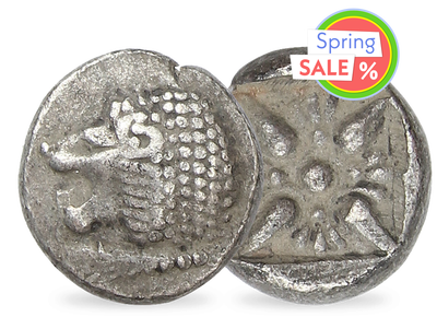 Antike Silbermünze ''Miletischer Löwe''