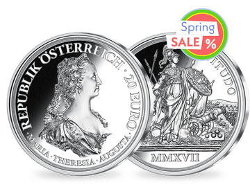 20-Euro-Silbermünze 2017 ''Maria Theresia – Tapferkeit und Entschlossenheit''
