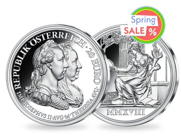 20-Euro-Silbermünze 2018 ''Maria Theresia – Weisheit und Reformen''